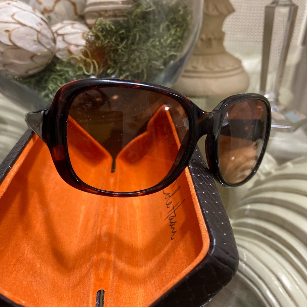 Cole Haan sunglasses preloved. With case.  Turtoise frame.